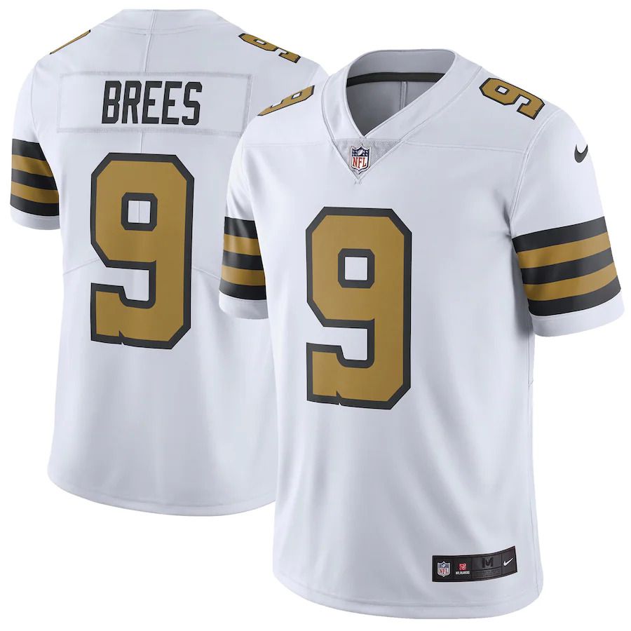 Men New Orleans Saints #9 Drew Brees Nike White Vapor Untouchable Color Rush Limited Player NFL Jersey->new orleans saints->NFL Jersey